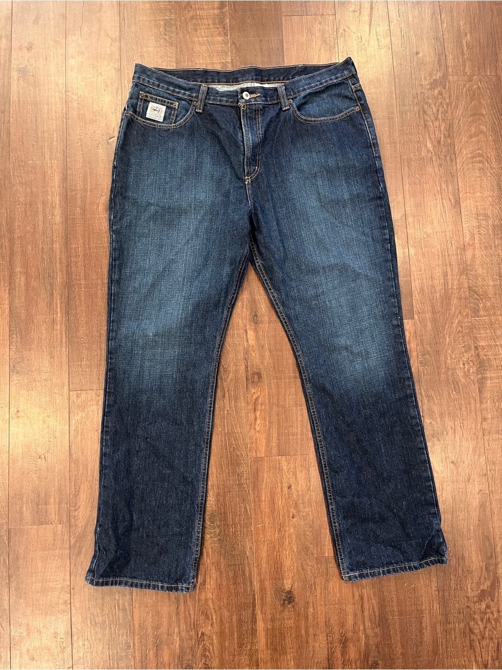 Cinch Jeans Mens 40x32 Blue Dark Wash Silver Label Slim Fit Straight Leg Denim